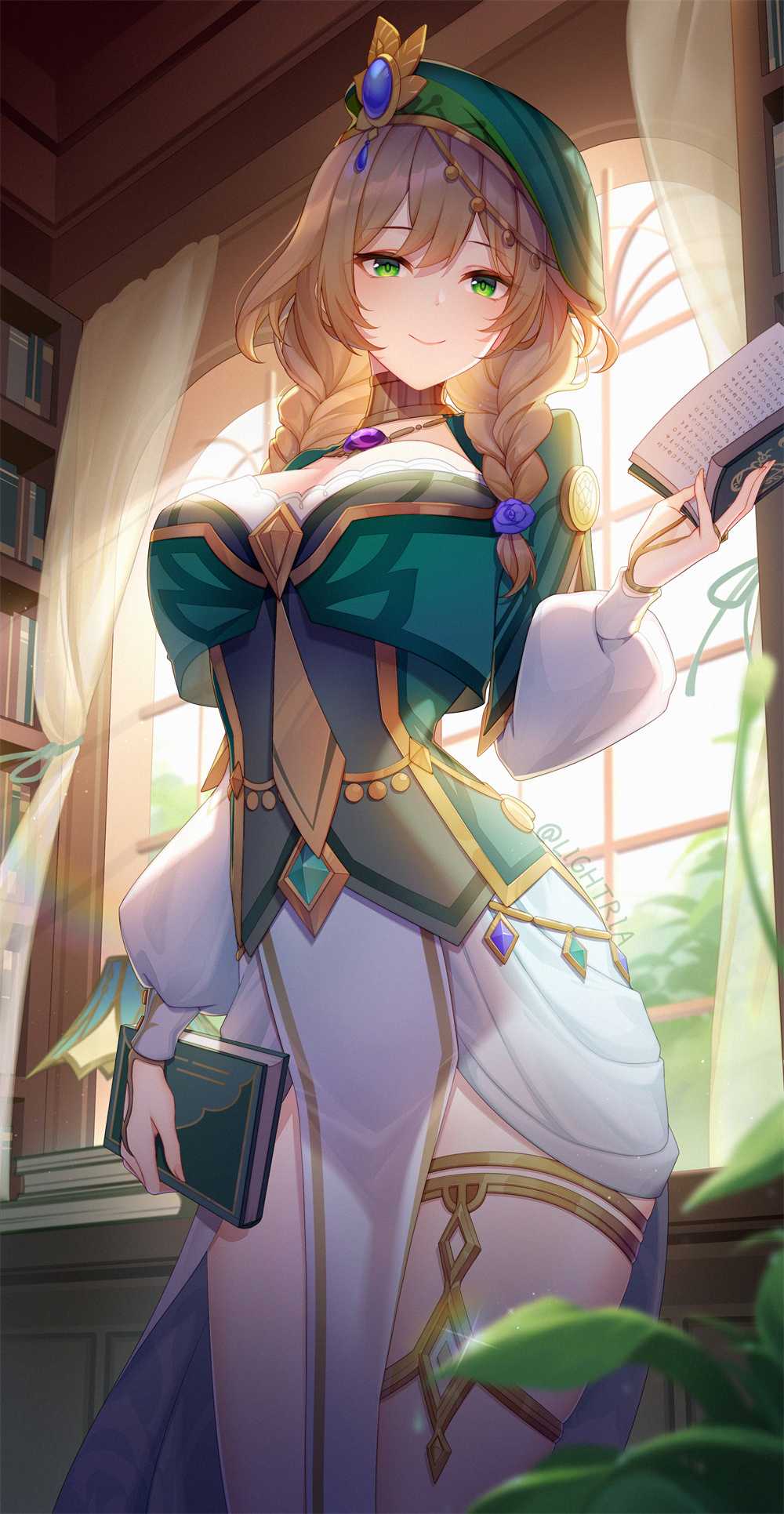 【P站画师】申鹤 妮露 原神全家桶 日本插画师LightRia的美图壁纸作品推荐